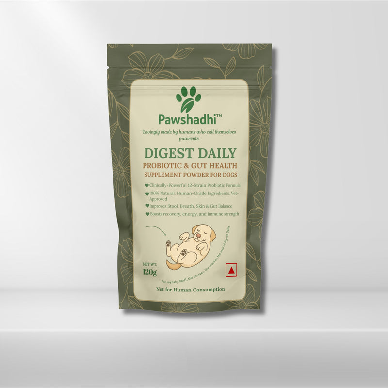 DIGEST DAILY- Probiotic & Gut Health Supplement Powder For Dogs