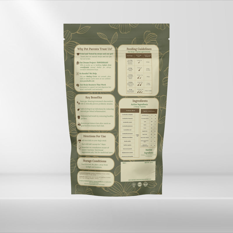 DIGEST DAILY- Probiotic & Gut Health Supplement Powder For Dogs